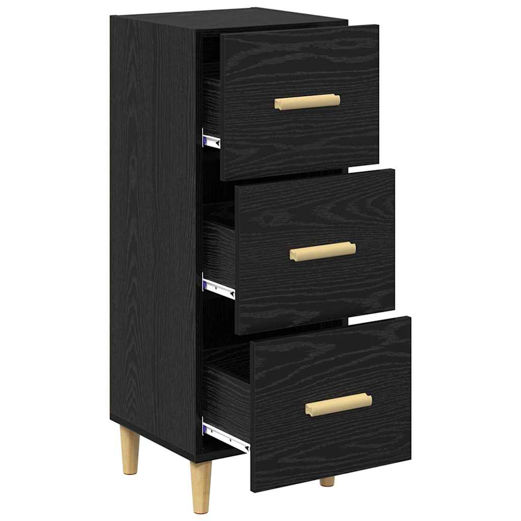 Serviesskap Svart eik 34,5 x 34 x 90 cm Konstruert tre