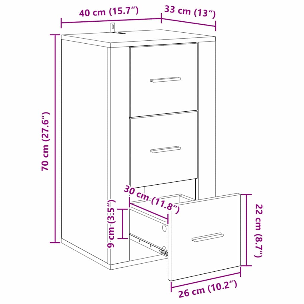 Serviesskap Gammelt tre 40 x 33 x 70 cm Konstruert tre