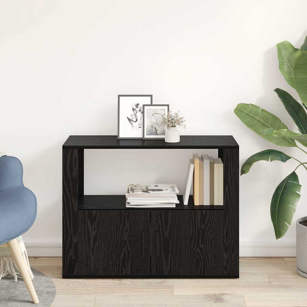 Serviesskap Svart eik 80 x 30 x 60 cm Konstruert tre