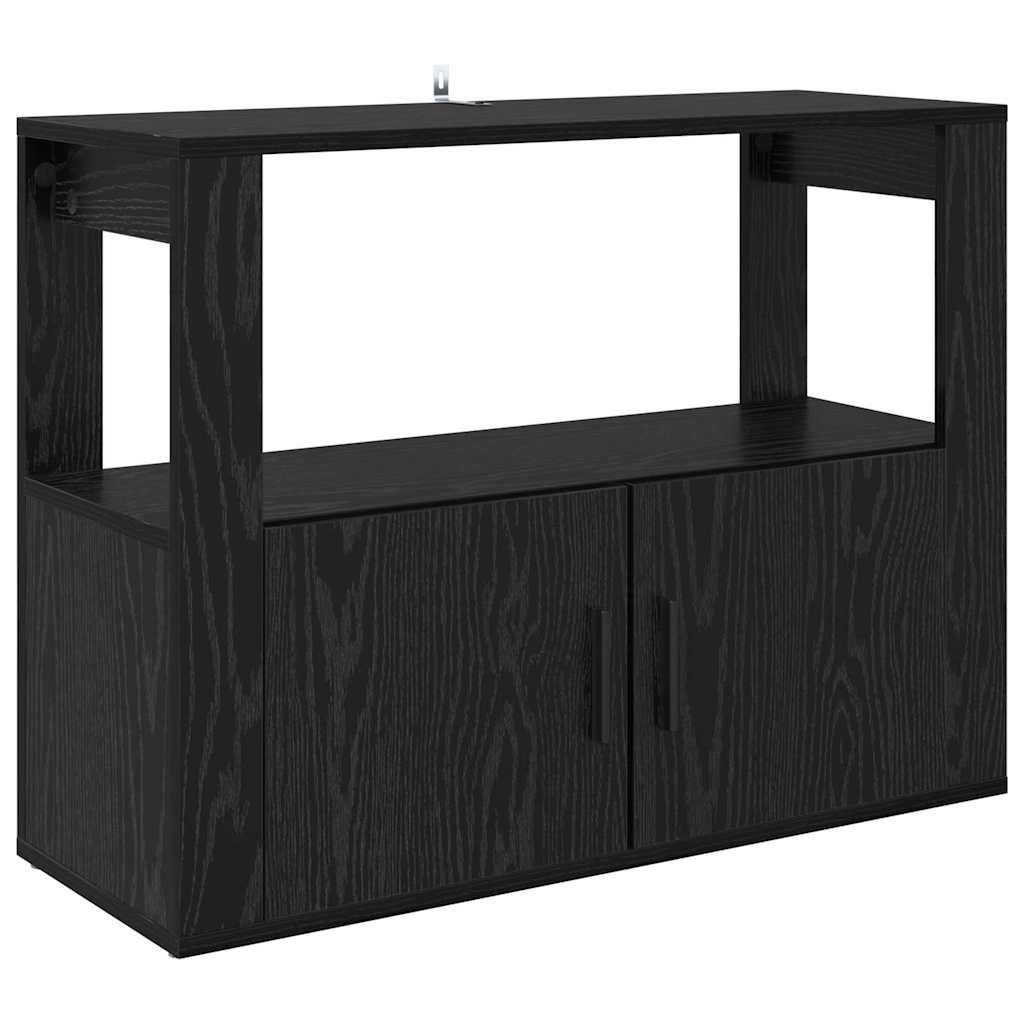 Serviesskap Svart eik 80 x 30 x 60 cm Konstruert tre
