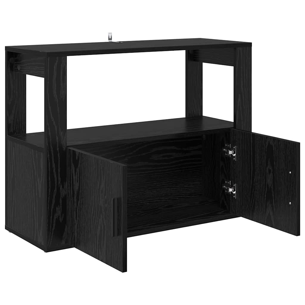 Serviesskap Svart eik 80 x 30 x 60 cm Konstruert tre