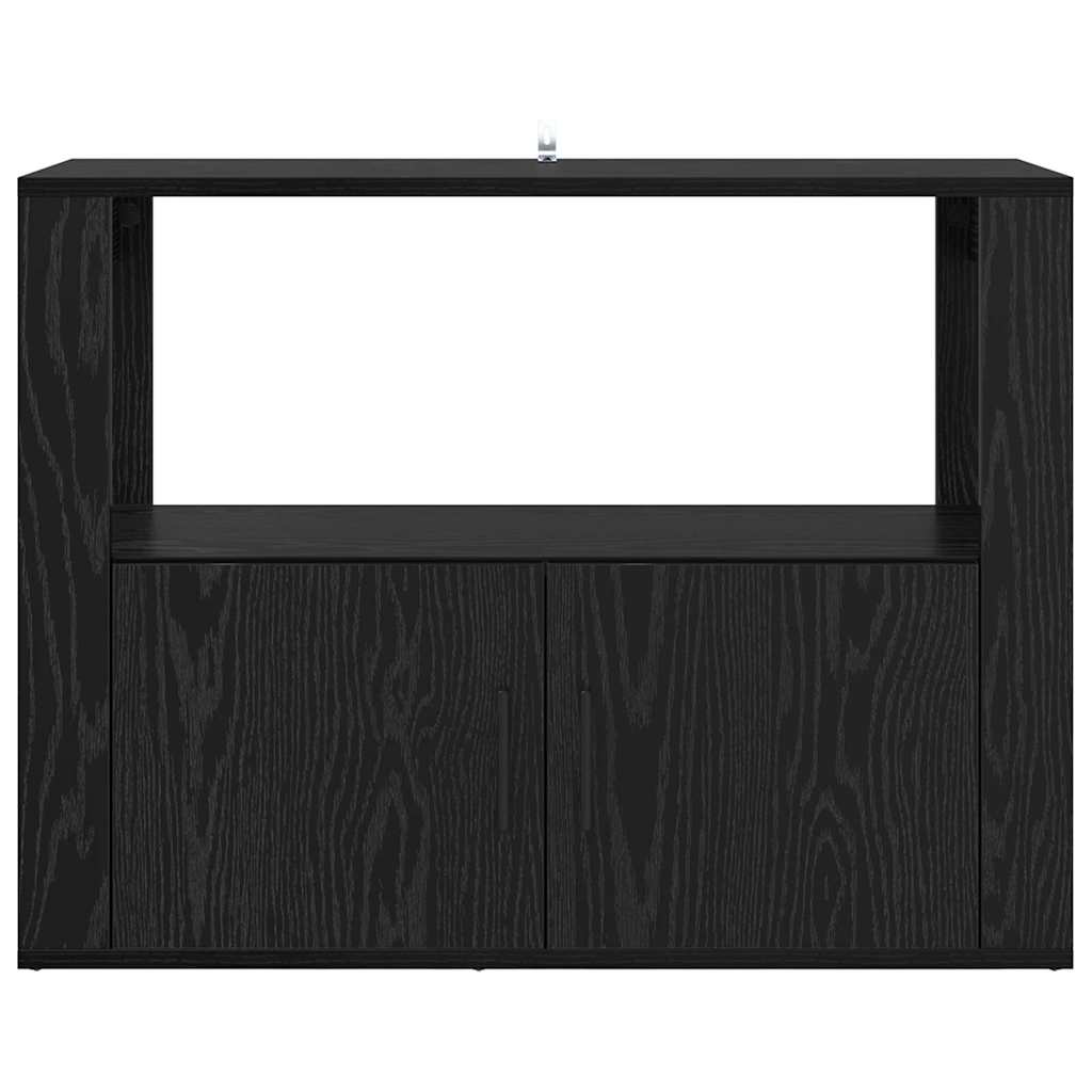 Serviesskap Svart eik 80 x 30 x 60 cm Konstruert tre