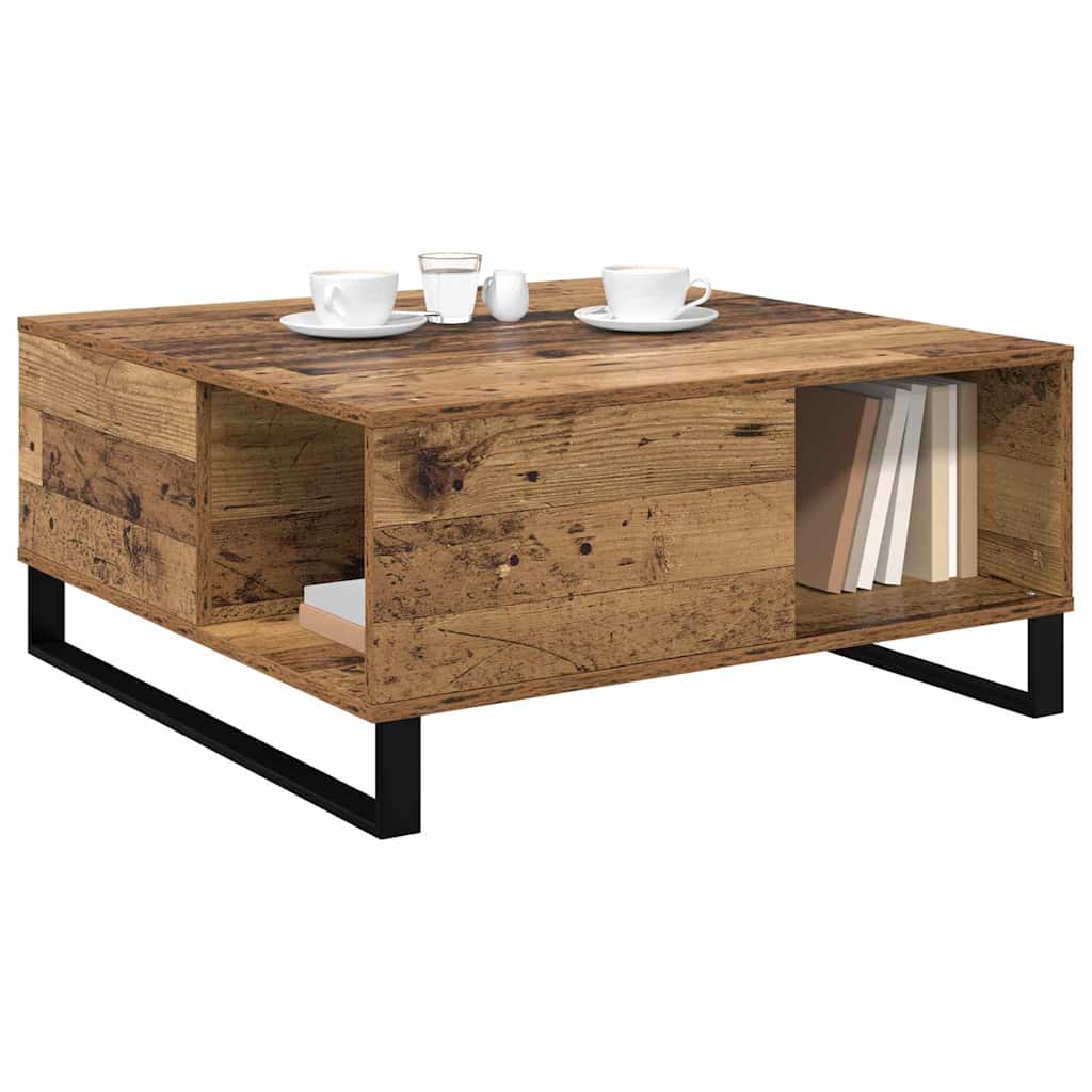 Kaffebord Gammelt tre 80 x 80 x 36.5 cm Konstruert tre