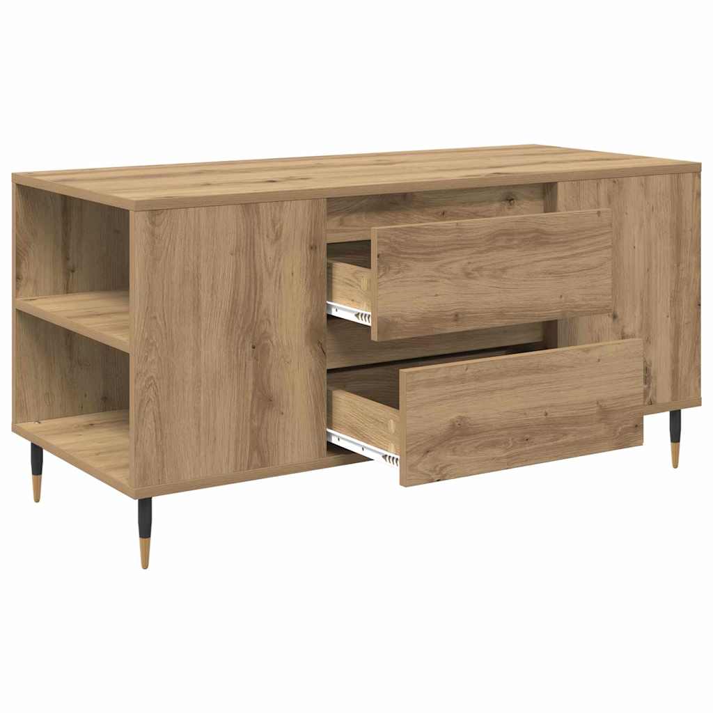 Kaffebord artisan eik 102 x 44.5 x 50 cm Konstruert tre