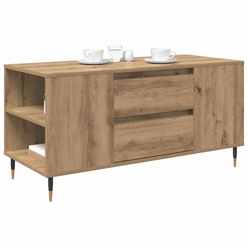 Kaffebord artisan eik 102 x 44.5 x 50 cm Konstruert tre
