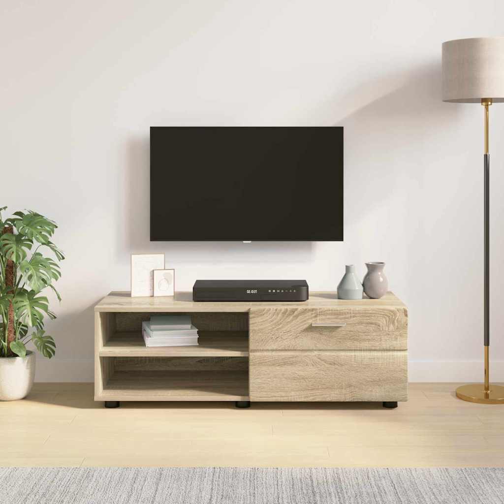 TV-skap med skuff Sonoma eik 100.5 x 39 x 30 cm Konstruert tre