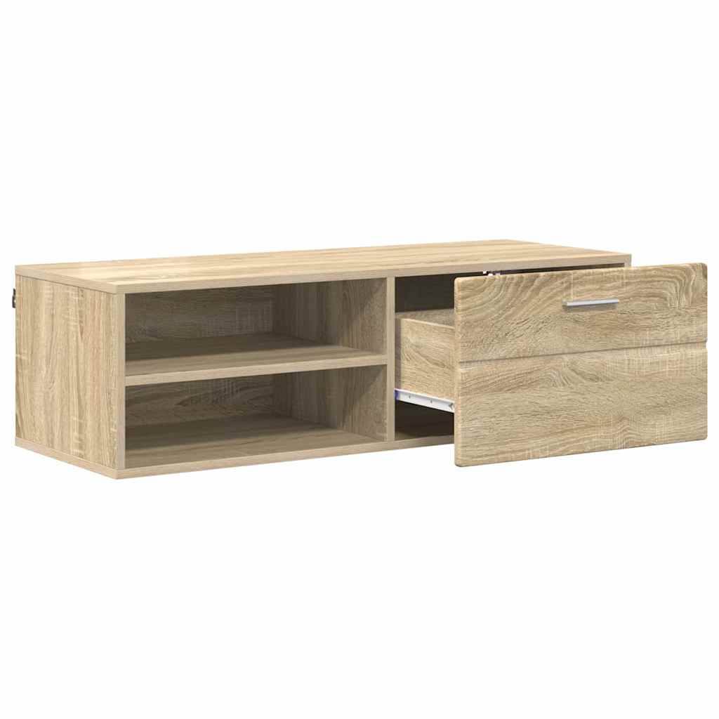 TV-skap med skuff Sonoma eik 100.5 x 39 x 30 cm Konstruert tre