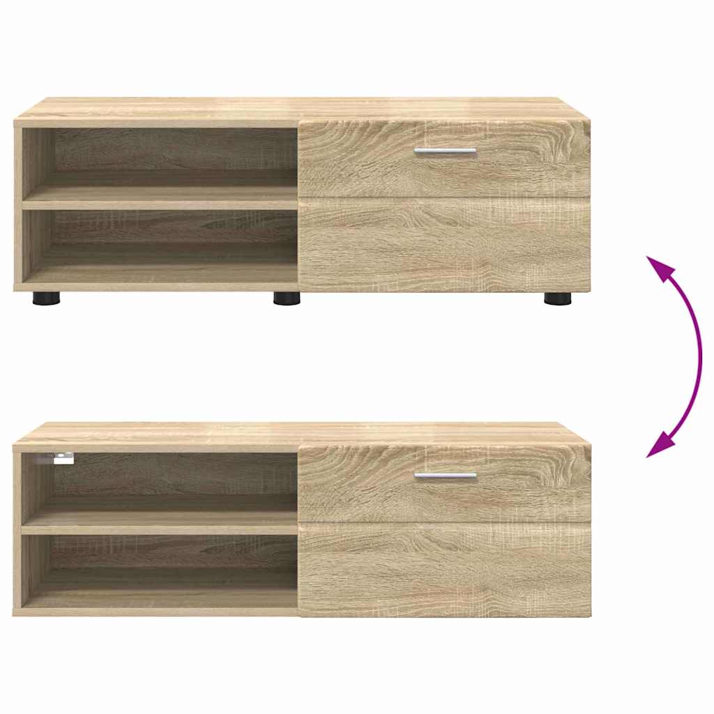 TV-skap med skuff Sonoma eik 100.5 x 39 x 30 cm Konstruert tre