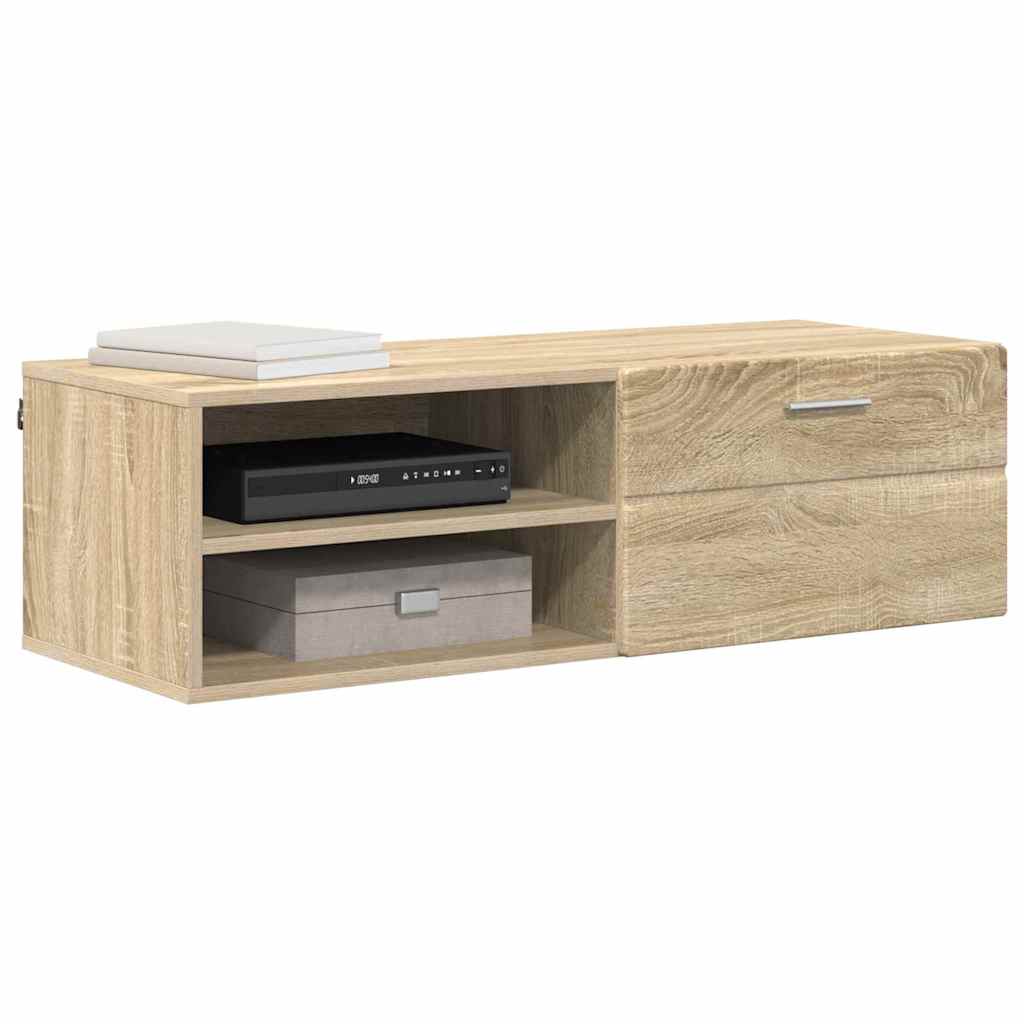 TV-skap med skuff Sonoma eik 100.5 x 39 x 30 cm Konstruert tre