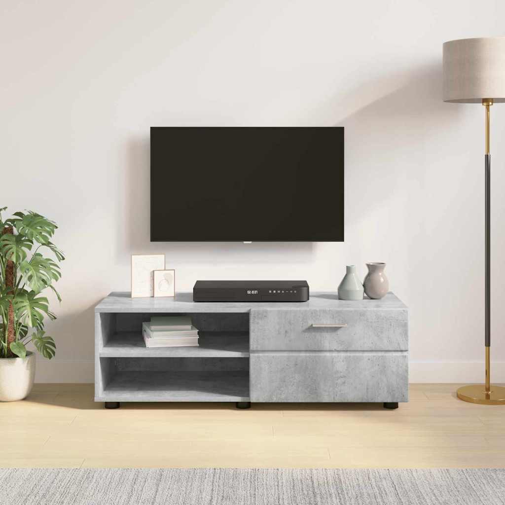 TV-skap Høyglans hvit 100.5 x 39 x 30 cm Konstruert tre