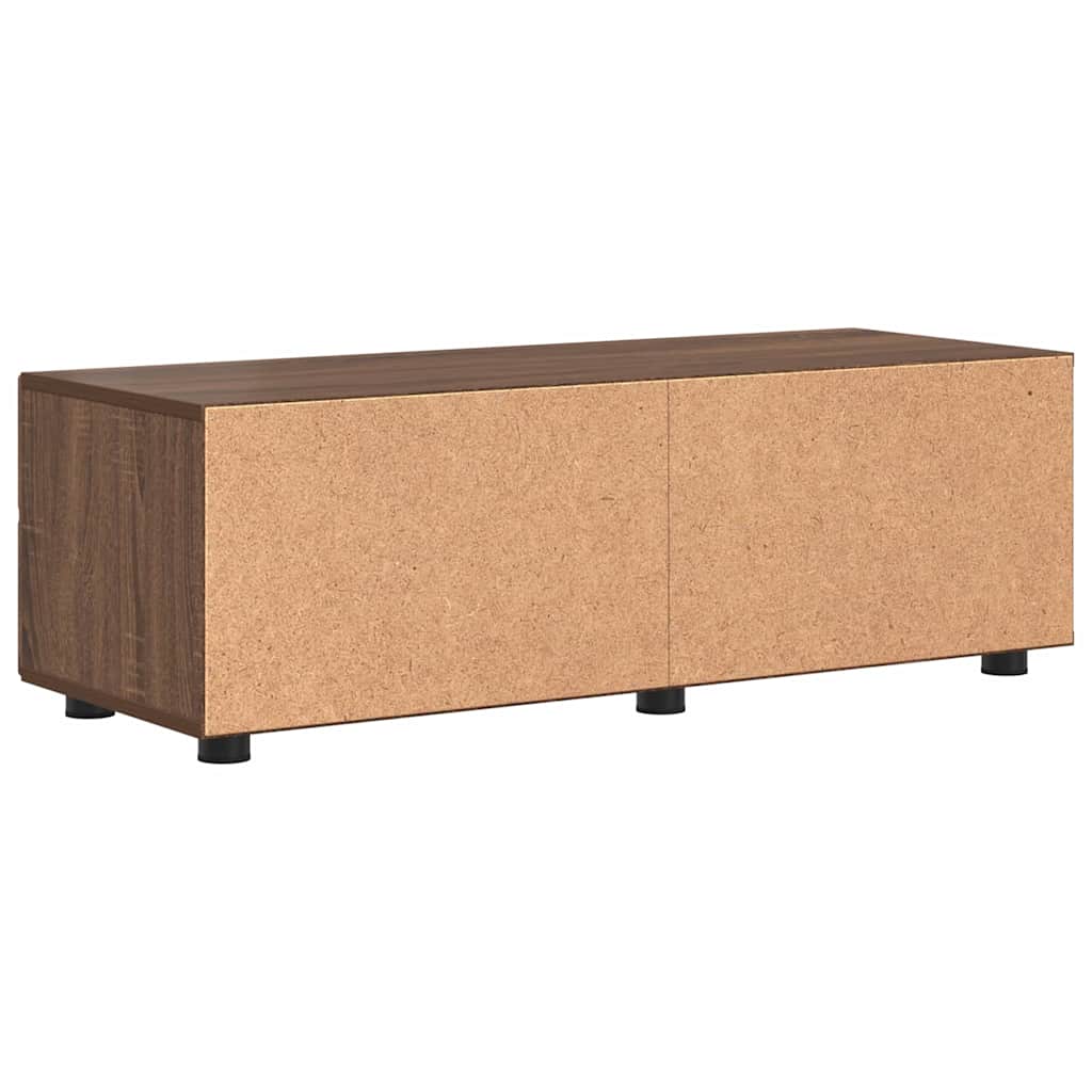 TV-skap med skuff brun eik 100.5 x 39 x 30 cm Konstruert tre