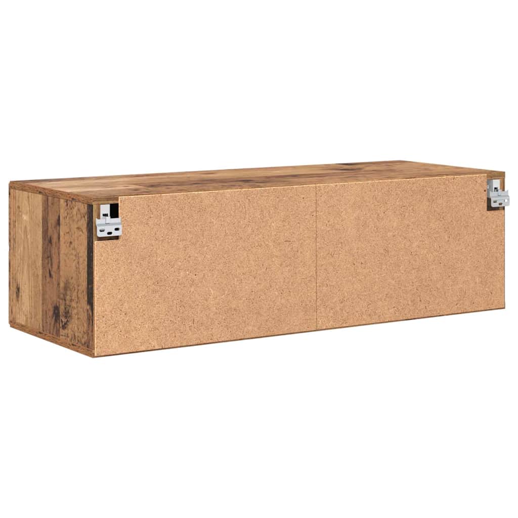 TV-skap med skuff Gammelt tre 100.5 x 39 x 30 cm Konstruert tre
