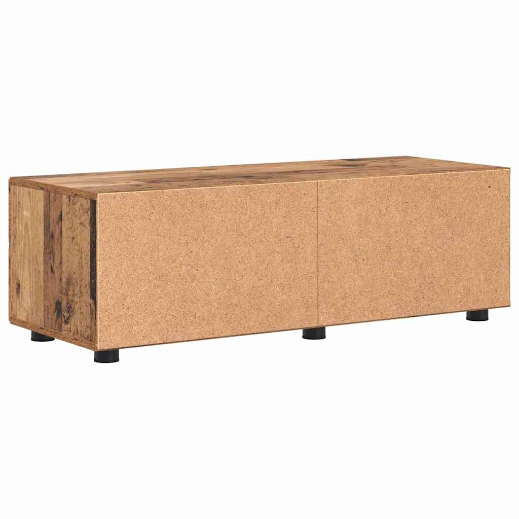 TV-skap med skuff Gammelt tre 100.5 x 39 x 30 cm Konstruert tre