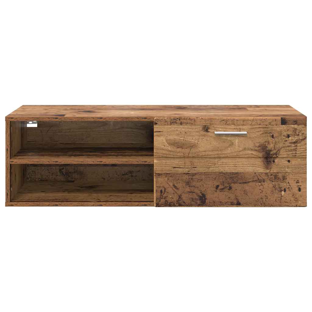 TV-skap med skuff Gammelt tre 100.5 x 39 x 30 cm Konstruert tre