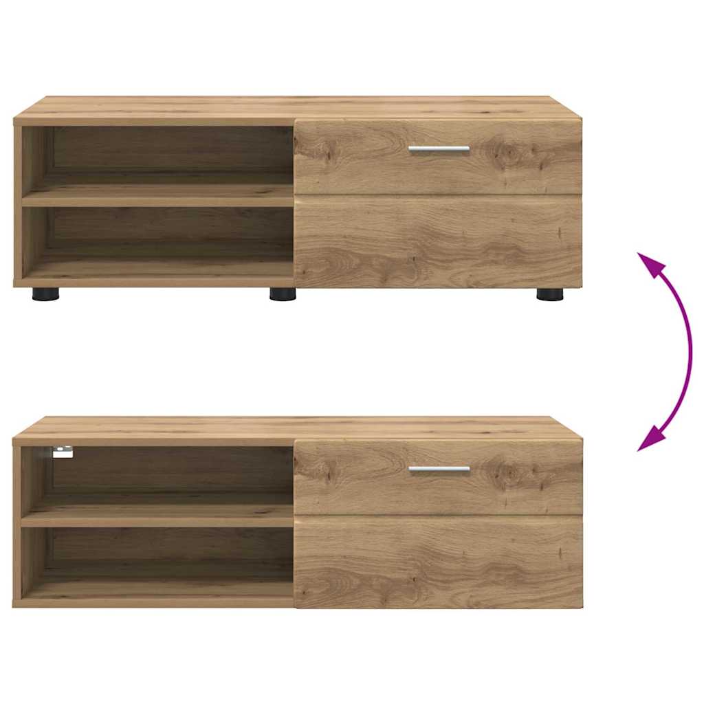 TV-skap med skuff artisan eik 100.5 x 39 x 30 cm Konstruert tre