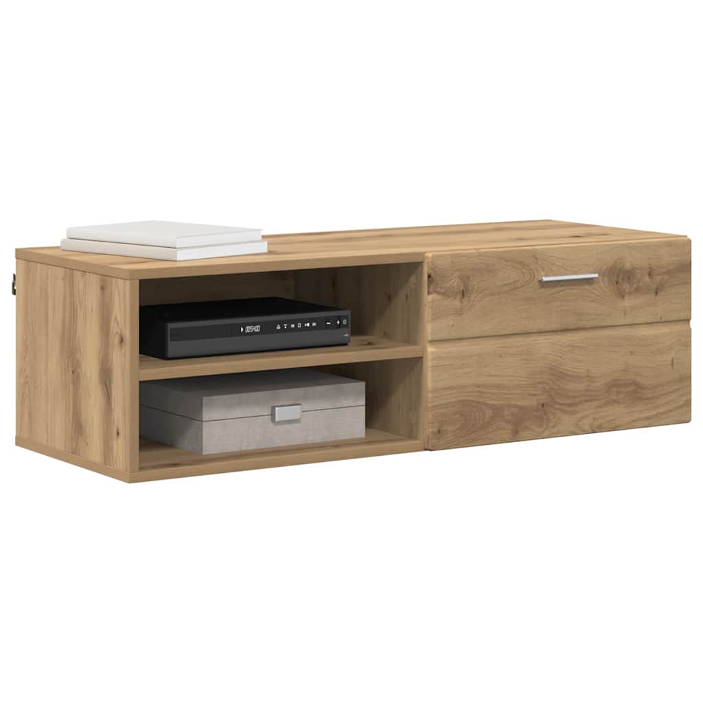 TV-skap med skuff artisan eik 100.5 x 39 x 30 cm Konstruert tre