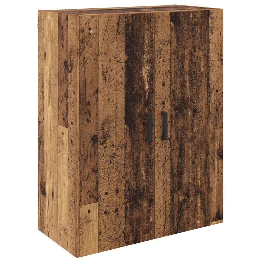 Vegghengte skap 2 pcs Gammelt tre 69.5 x 34 x 90 cm