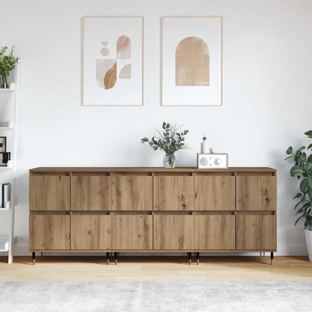 Skap 3 pcs artisan eik 180 x 35 x 70 cm Konstruert tre