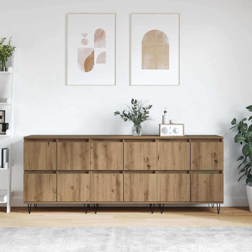 Skap 3 pcs artisan eik 180 x 35 x 70 cm Konstruert tre