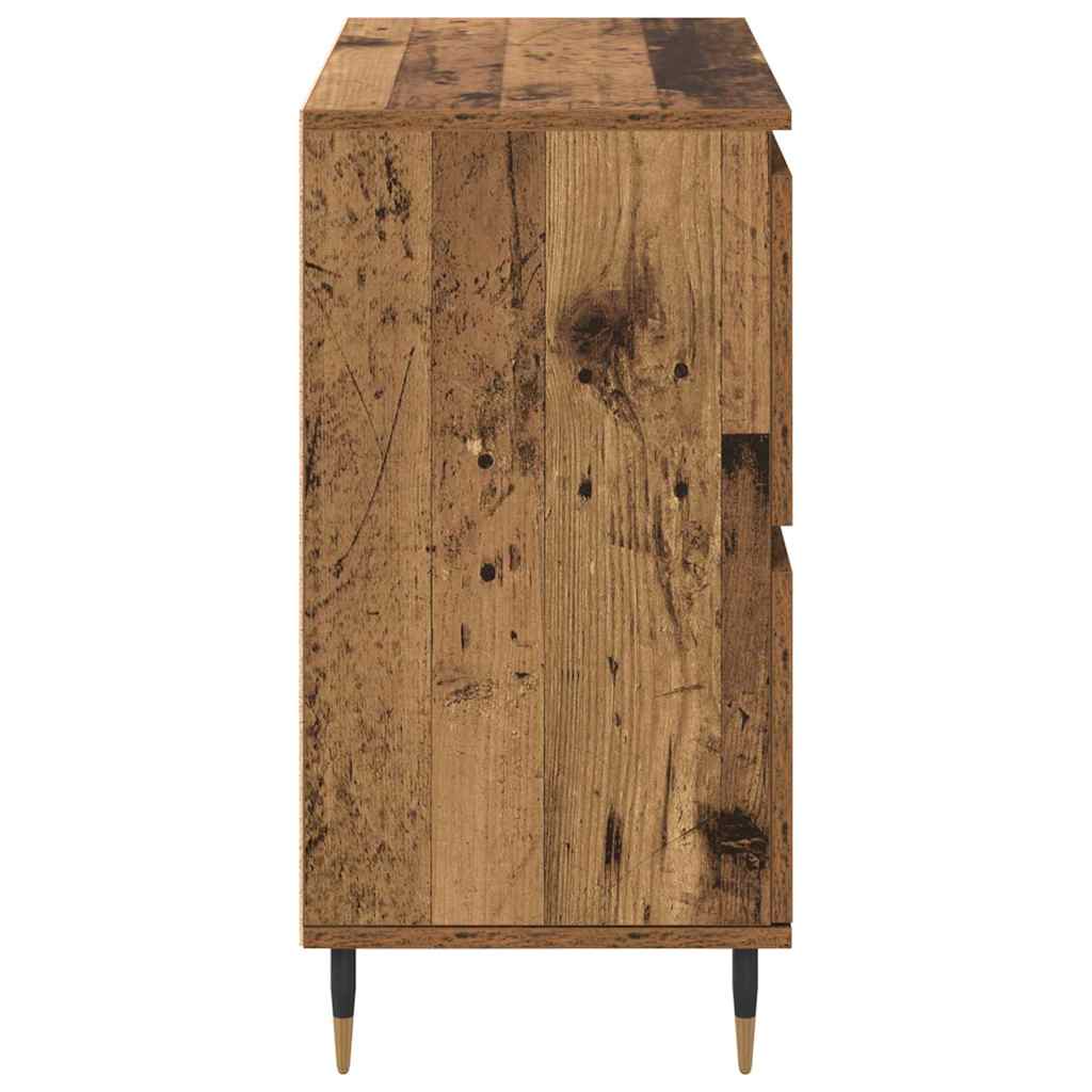Skap 2 pcs Gammelt tre 120 x 35 x 70 cm Konstruert tre