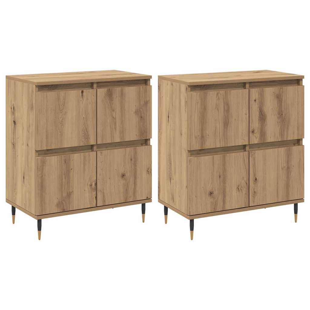 Skap 2 pcs artisan eik 120 x 35 x 70 cm Konstruert tre