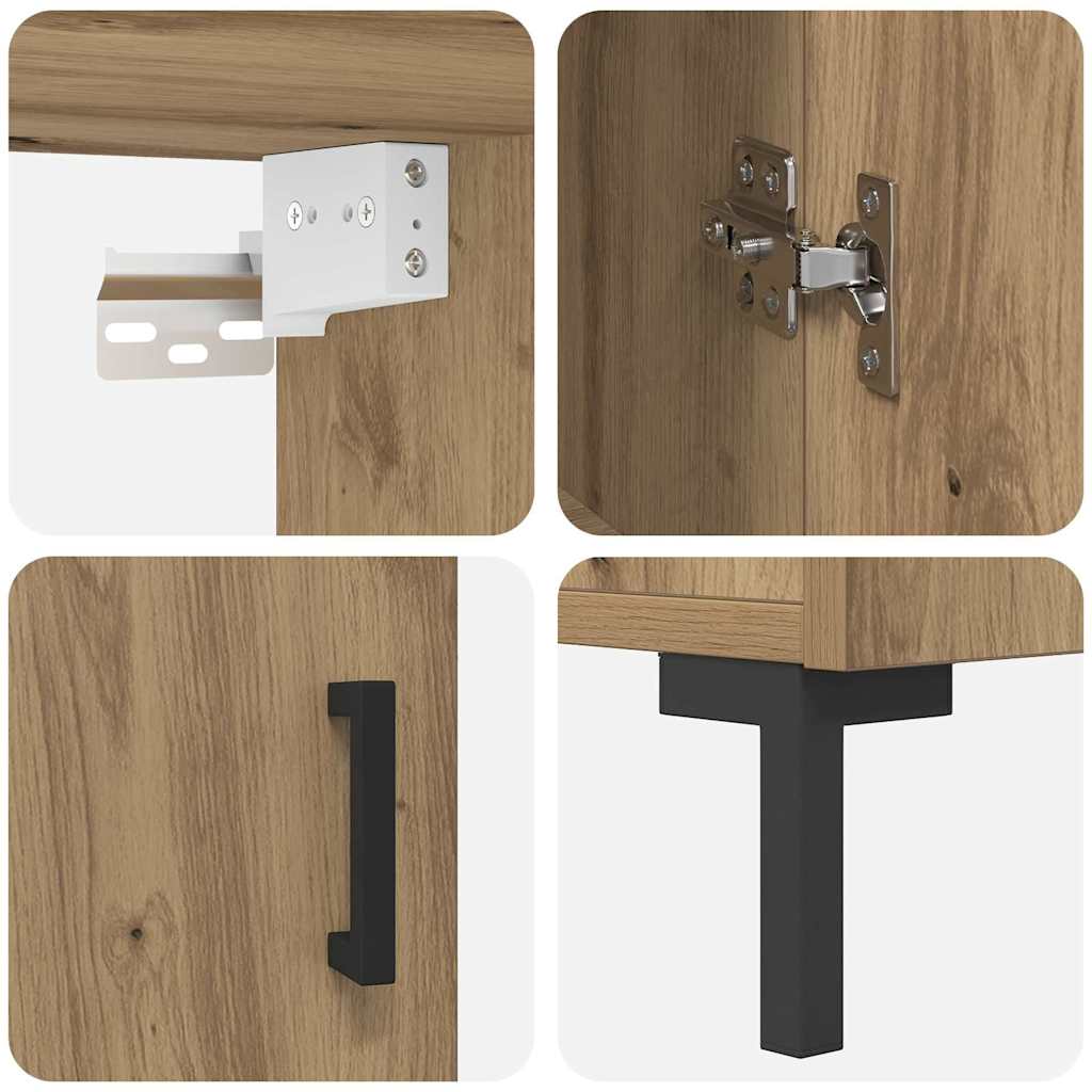 Høyskap artisan eik 69.5 x 34 x 180 cm Konstruert tre