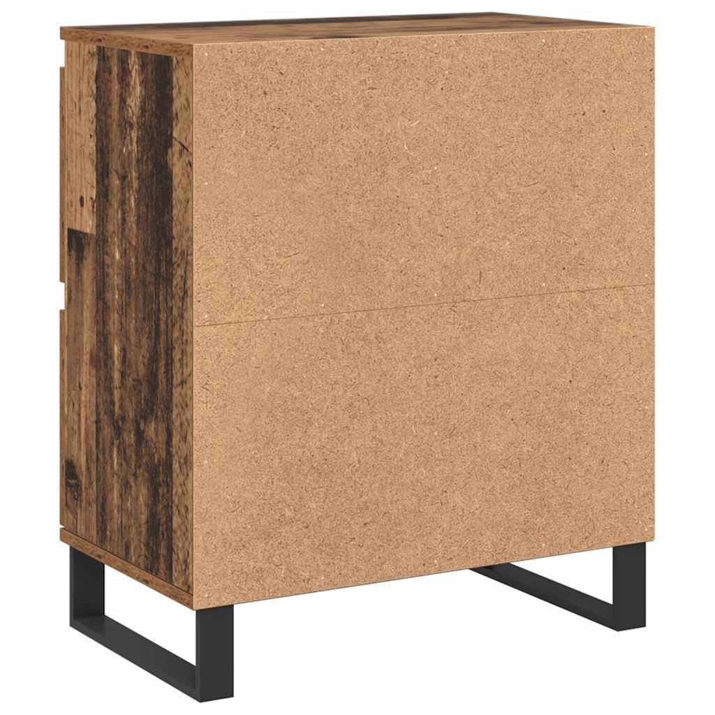 Skap 2 pcs Gammelt tre 120 x 35 x 70 cm Konstruert tre