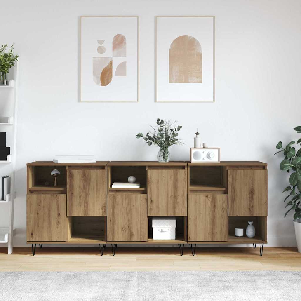 Skap 3 pcs artisan eik 180 x 35 x 70 cm Konstruert tre