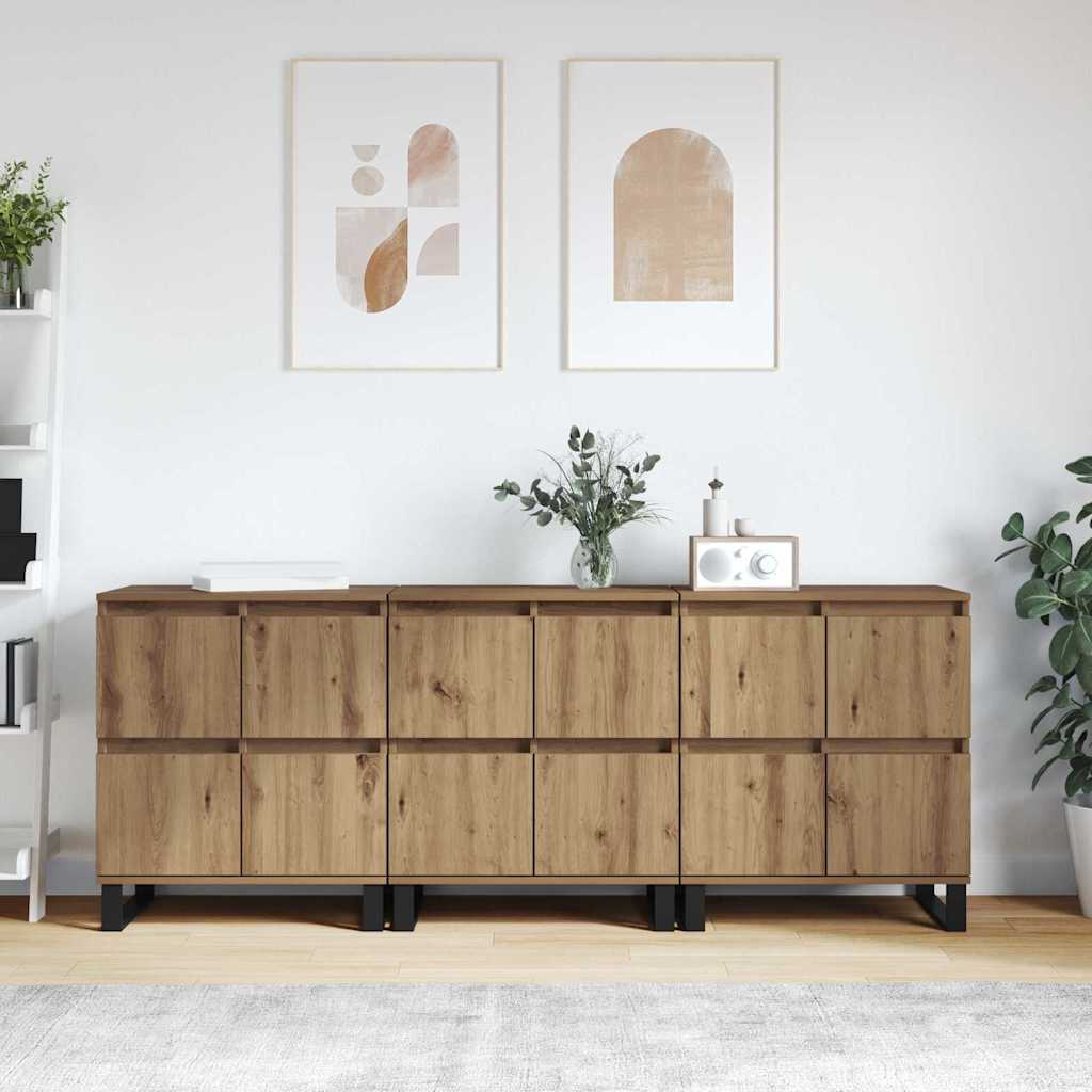 Skap 3 pcs artisan eik 180 x 35 x 70 cm Konstruert tre
