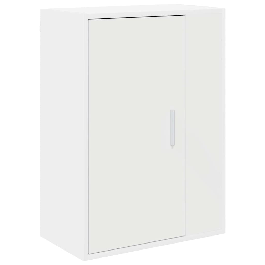 4-delt TV-skapsett Veggmontert 4 pcs Hvit Konstruert tre