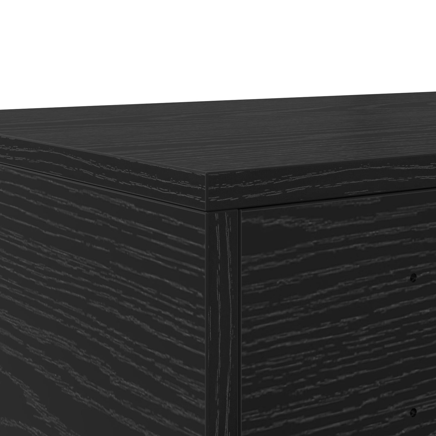 Seng Skuffer Svart 200x36,5x16,5 cm Konstruert Tre