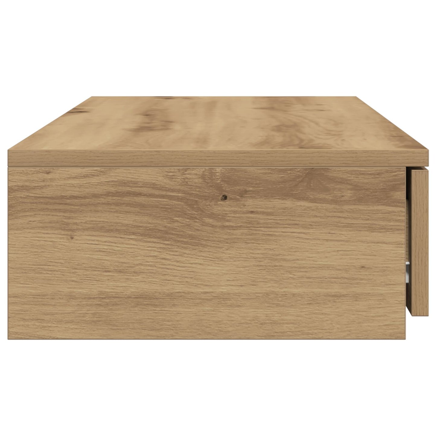 Seng med Skuffer i Håndlaget Eik 100x36,5x16,5 cm i Konstruert Tre