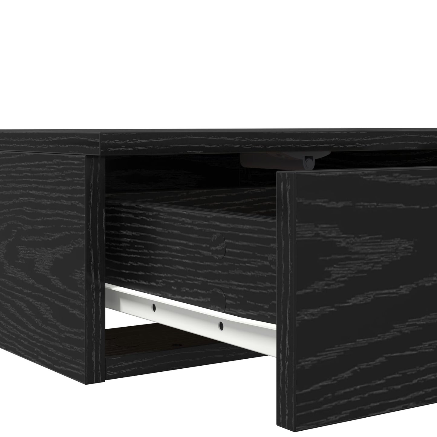 Seng Skuffer Svart 200x36,5x16,5 cm Konstruert Tre