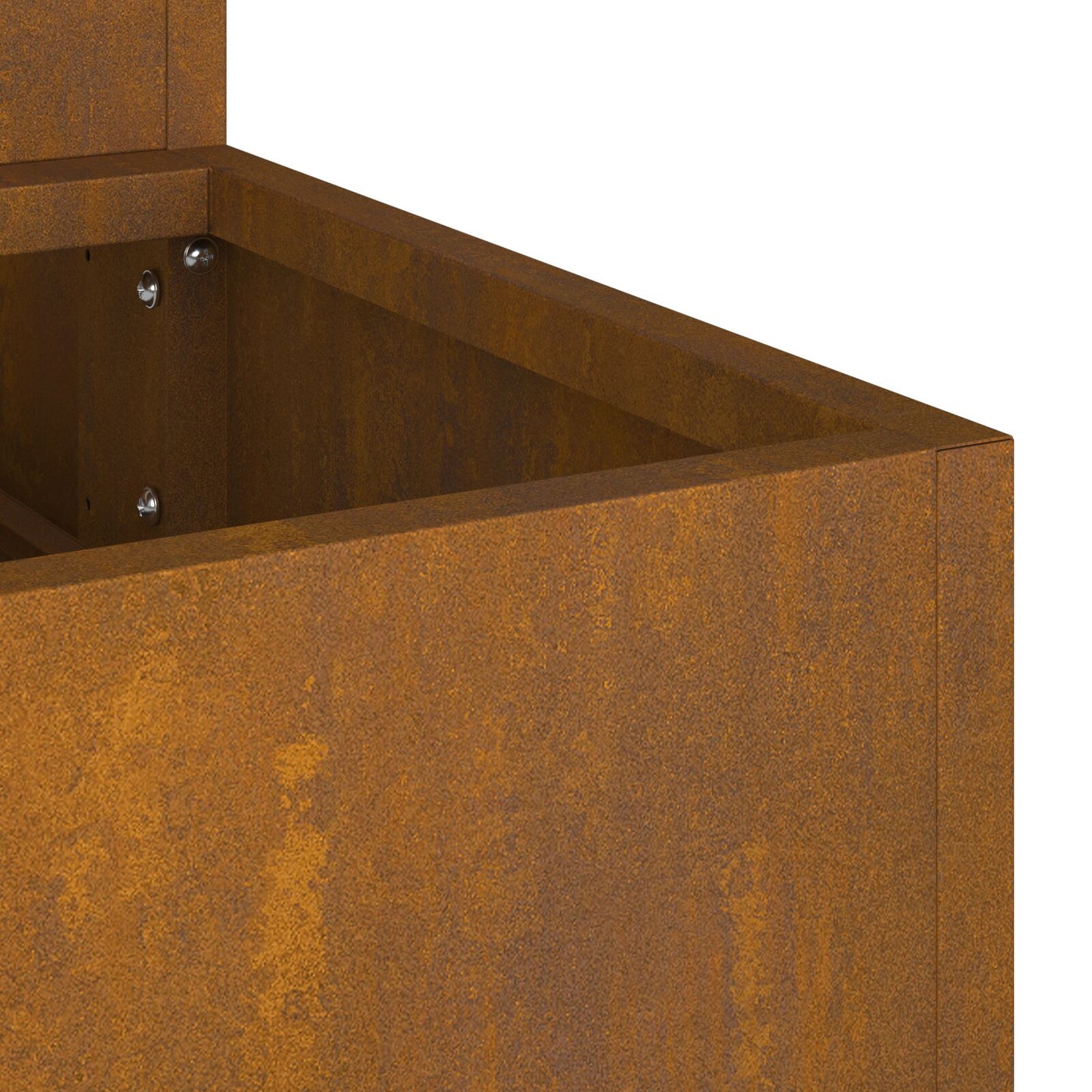hagekasse 3-tier 90x90x35 cm værbestandig stål