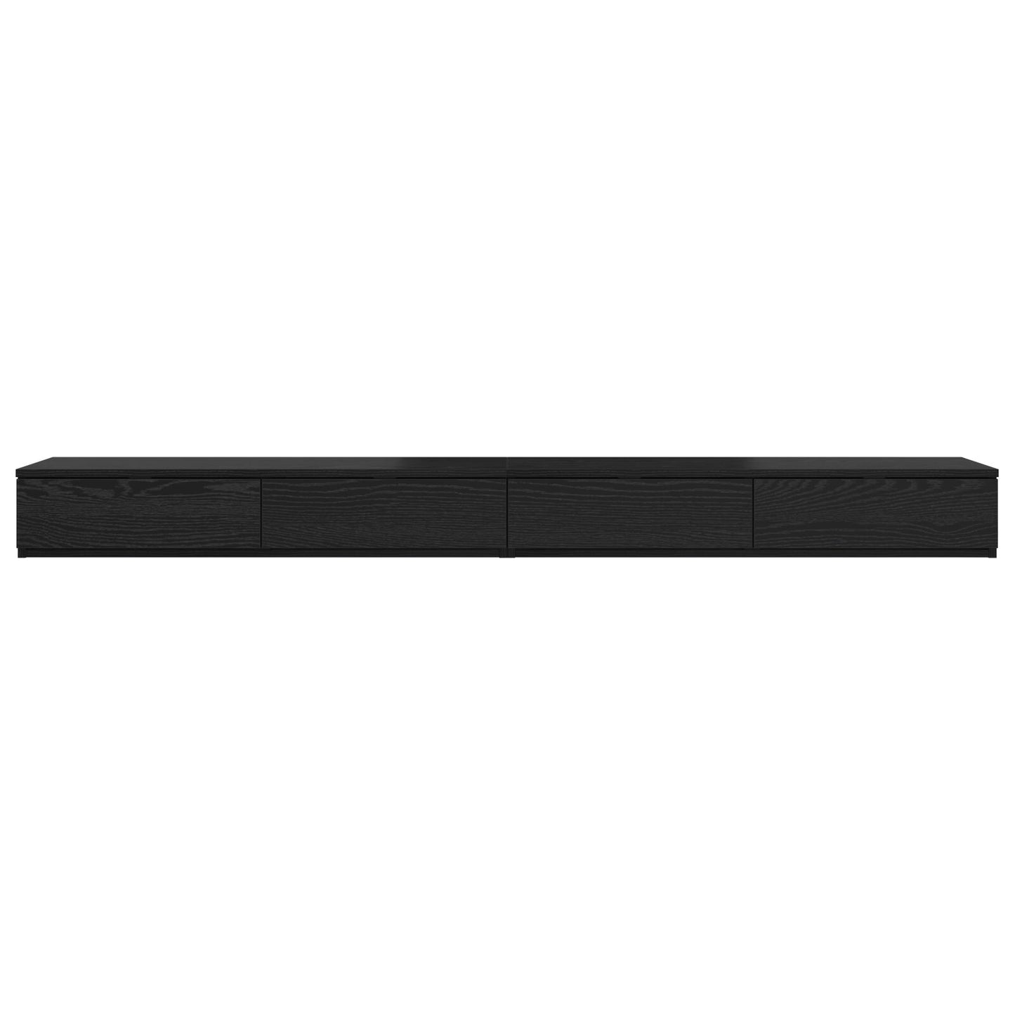 Seng Skuffer Svart 200x36,5x16,5 cm Konstruert Tre
