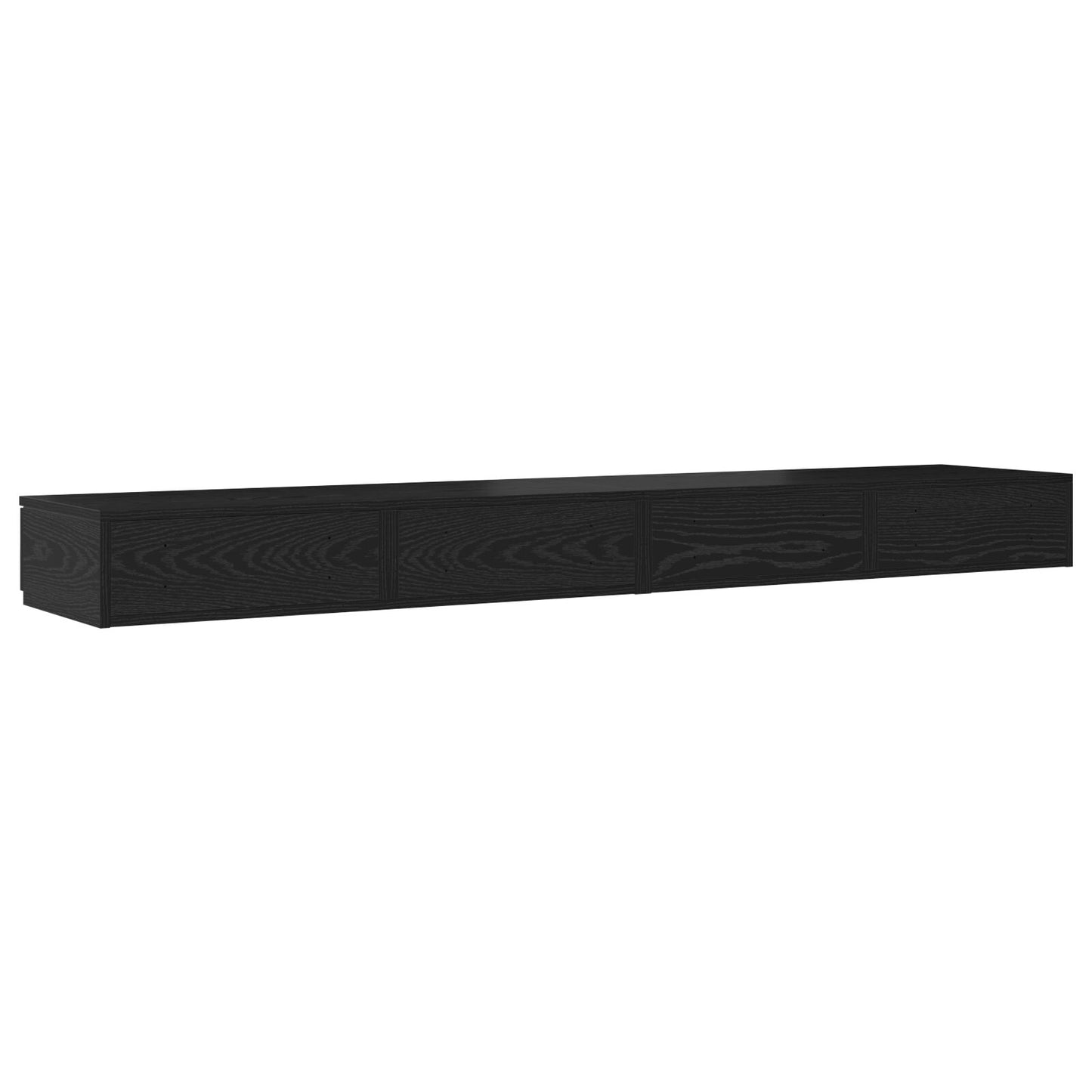 Seng Skuffer Svart 200x36,5x16,5 cm Konstruert Tre