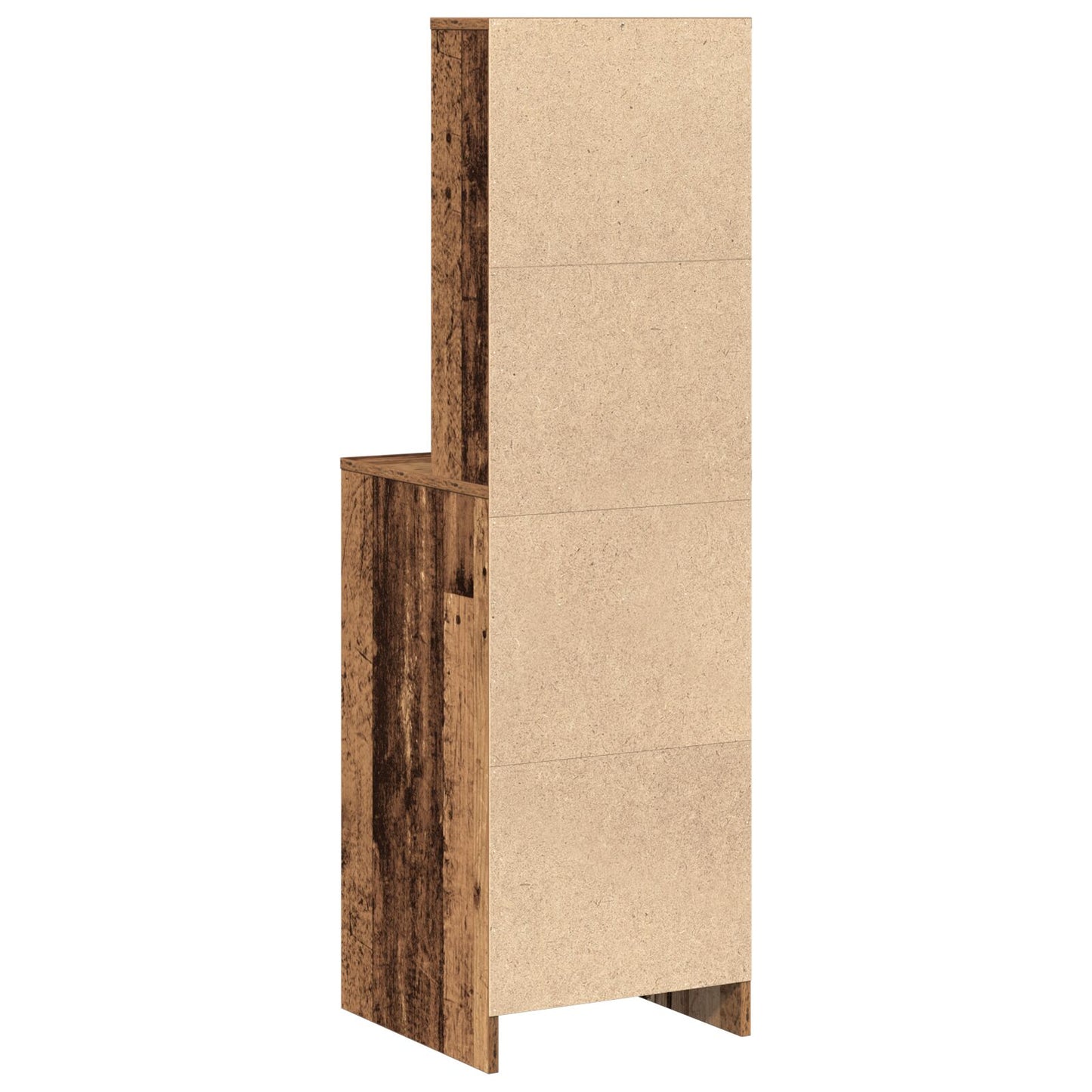Høyt skap gammelt tre 40x41x135 cm konstruert tre