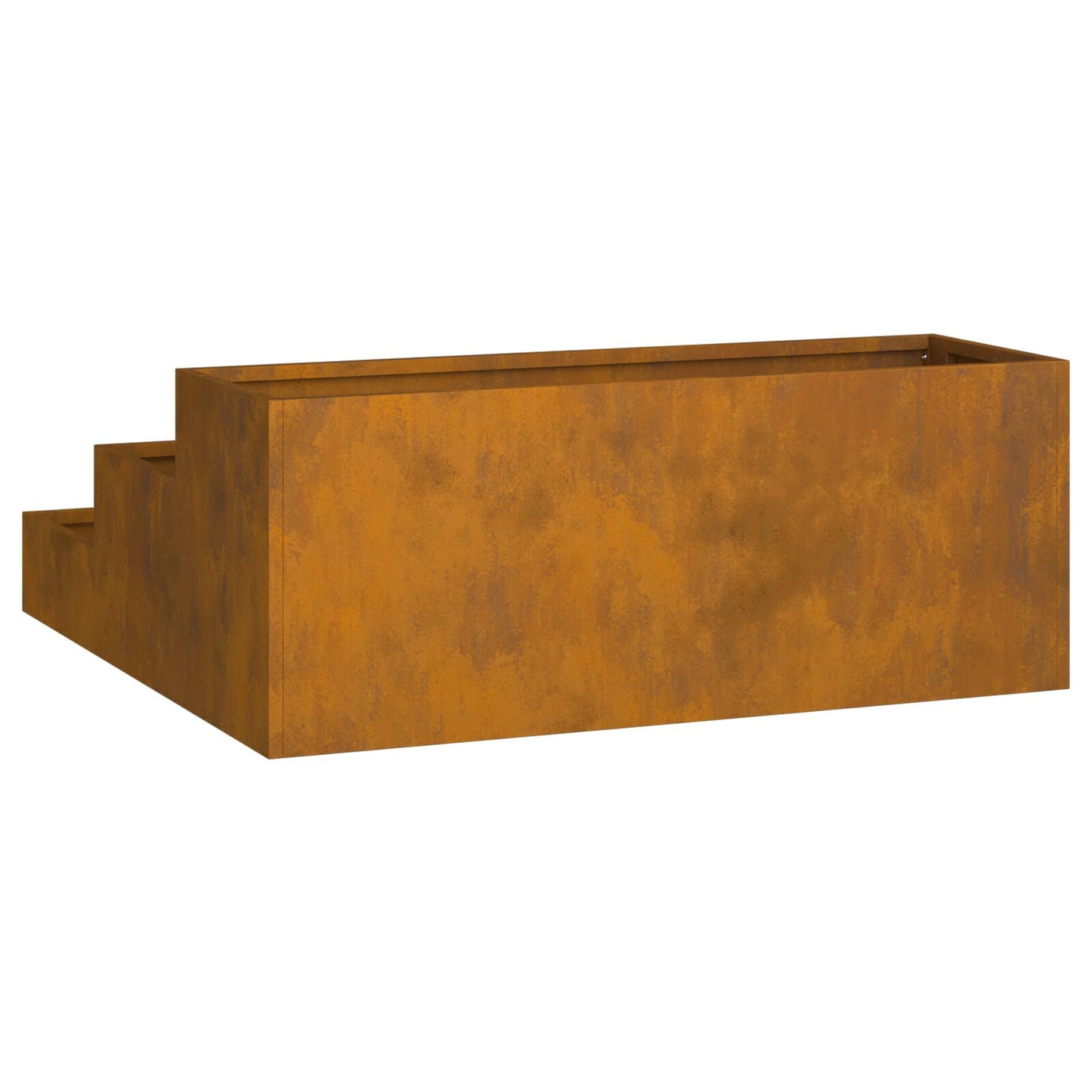 hagekasse 3-tier 90x90x35 cm værbestandig stål