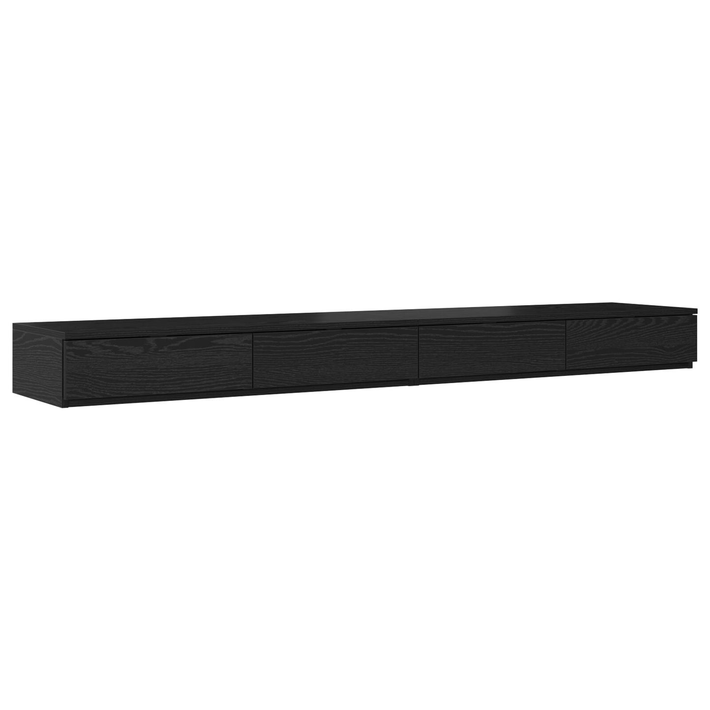 Seng Skuffer Svart 200x36,5x16,5 cm Konstruert Tre