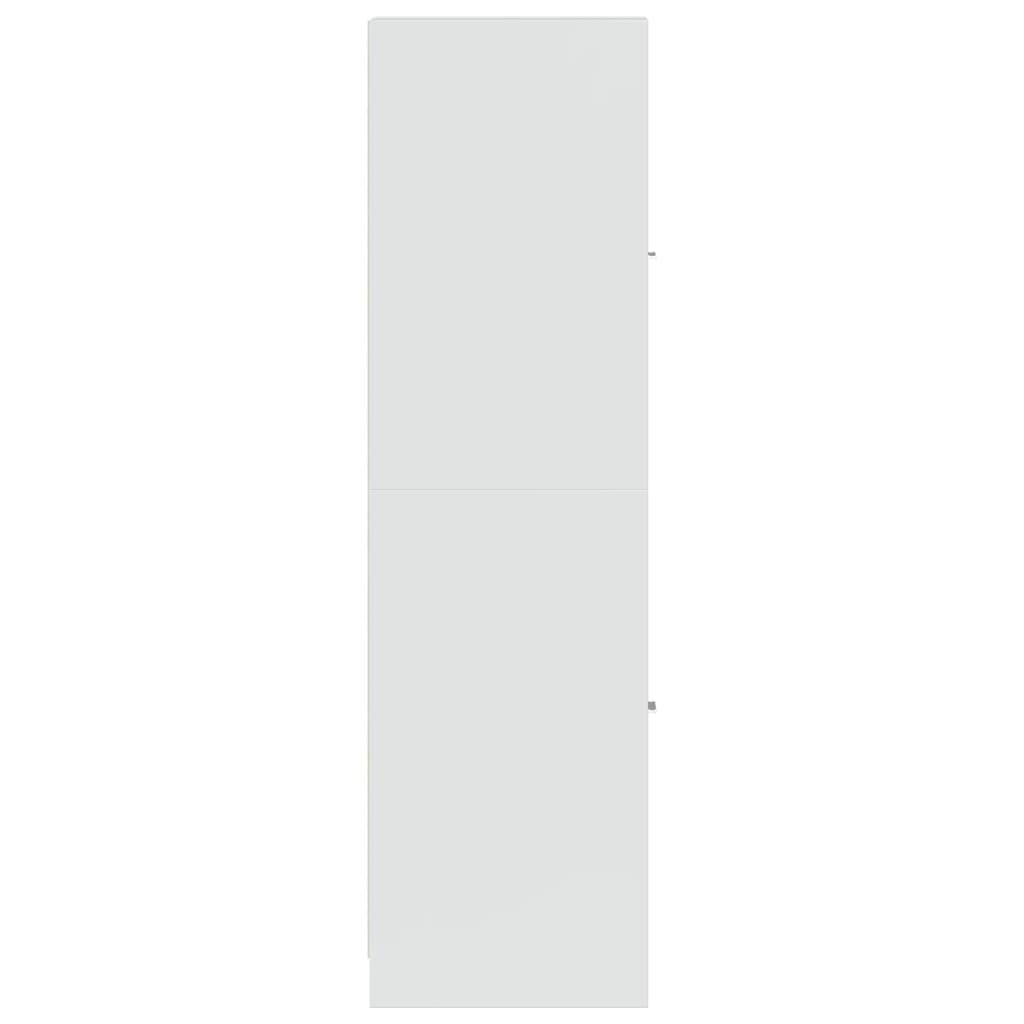 Apotekskap høyglans hvit 30x41x144,5 cm sponplater - DMF Handel