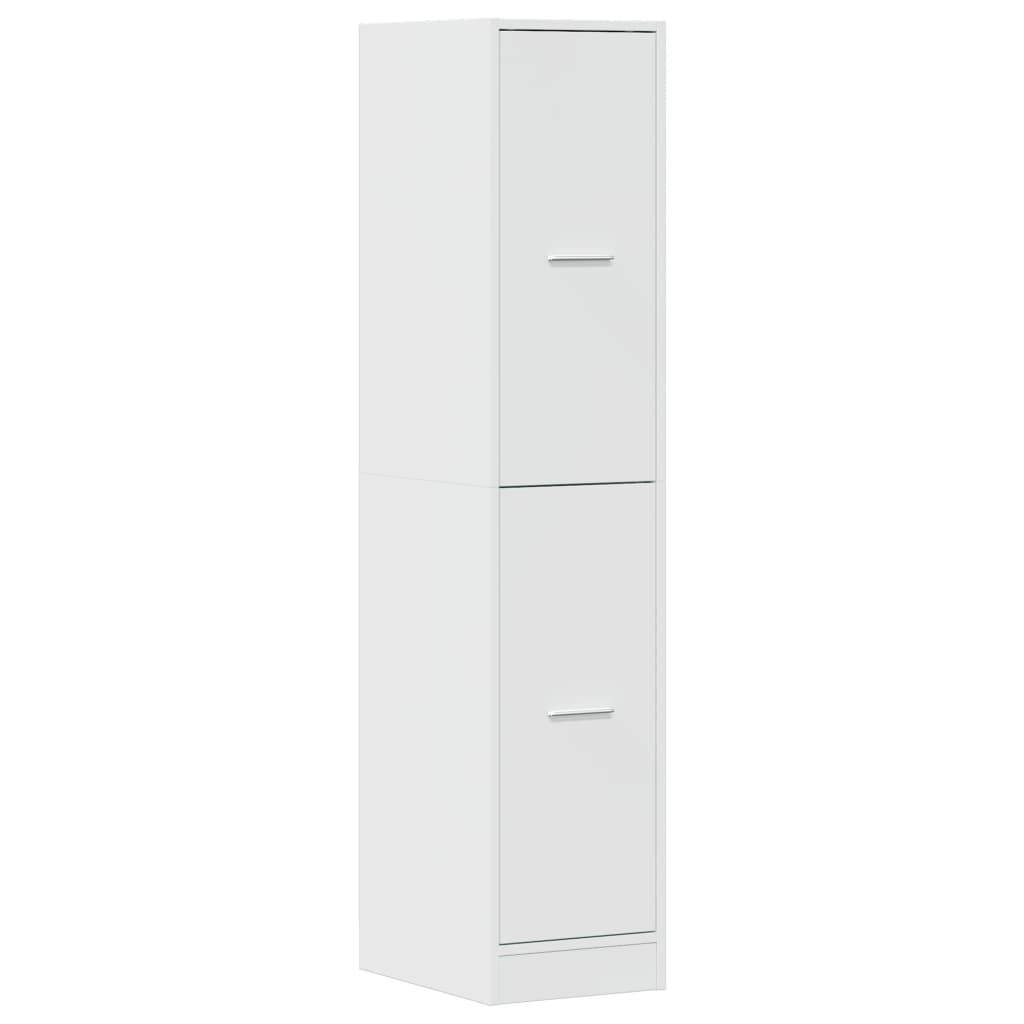 Apotekskap høyglans hvit 30x41x144,5 cm sponplater - DMF Handel
