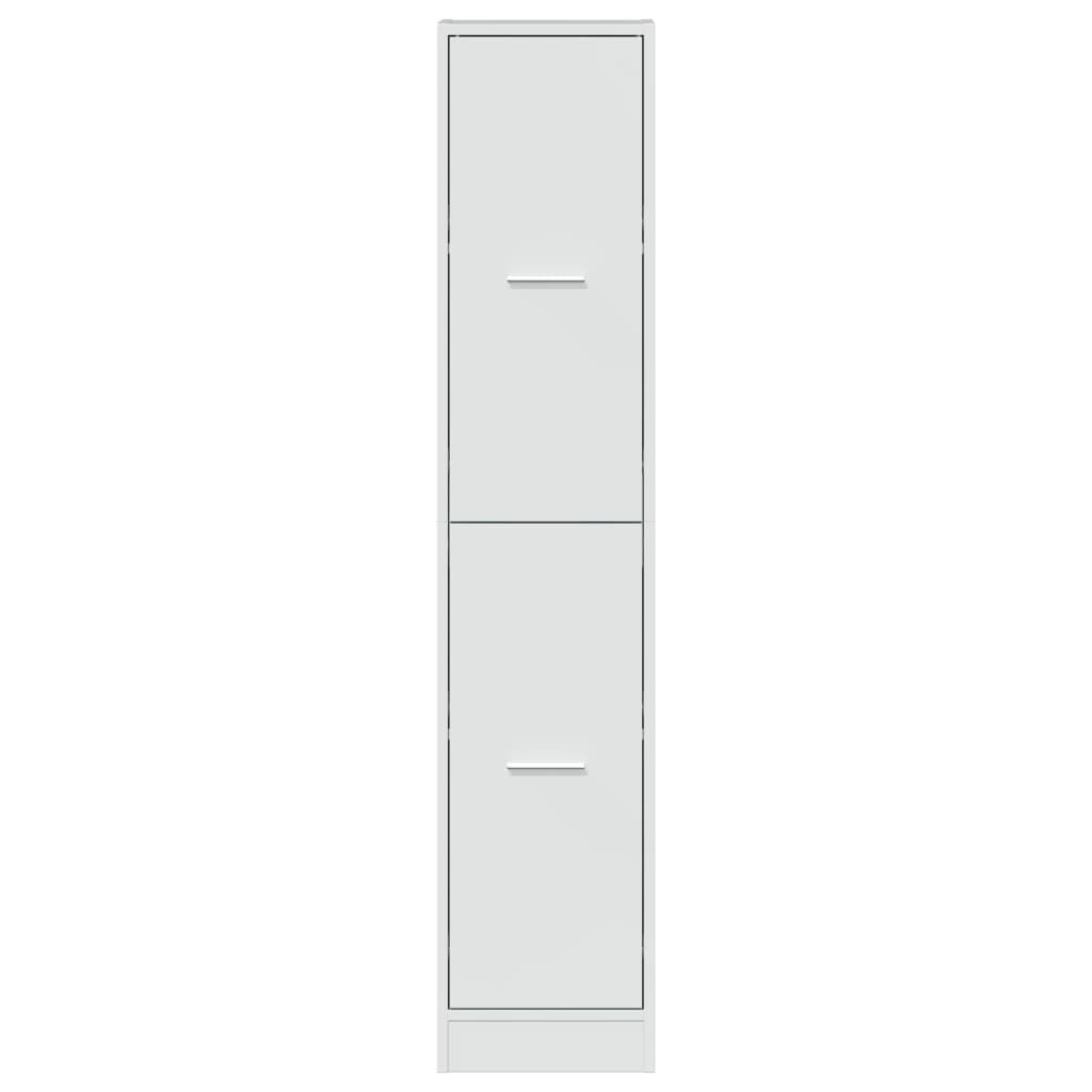 Apotekskap høyglans hvit 30x41x144,5 cm sponplater - DMF Handel