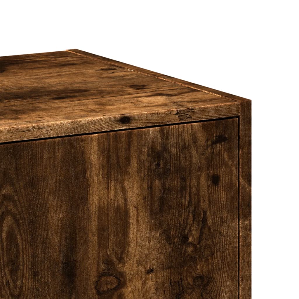 Apotekskap røkt eik 30x41x77,5 cm konstruert tre - DMF Handel