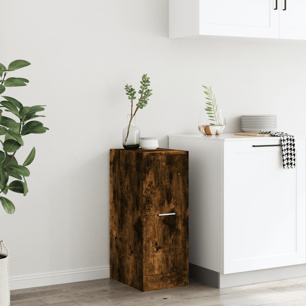 Apotekskap røkt eik 30x41x77,5 cm konstruert tre - DMF Handel