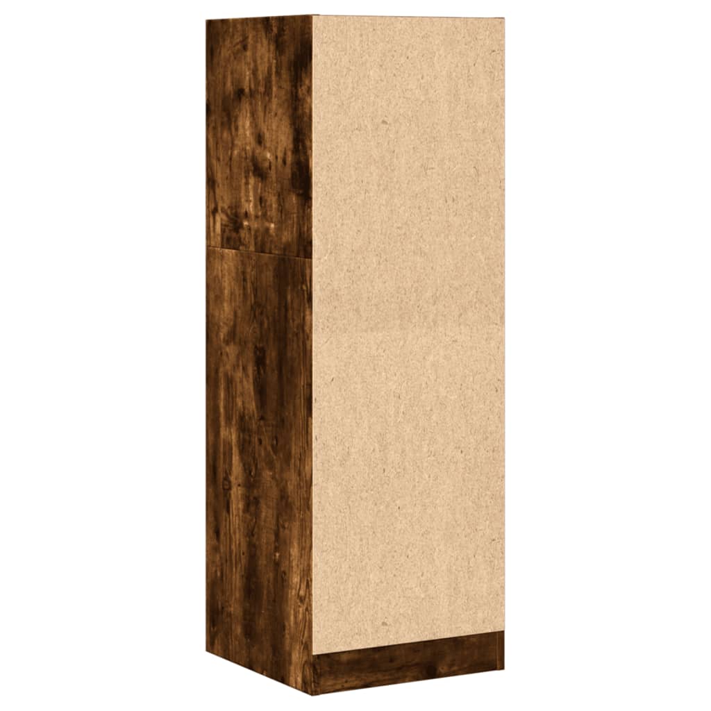 Apotekskap røkt eik 40x41x118 cm konstruert tre - DMF Handel