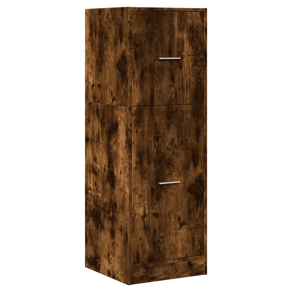 Apotekskap røkt eik 40x41x118 cm konstruert tre - DMF Handel