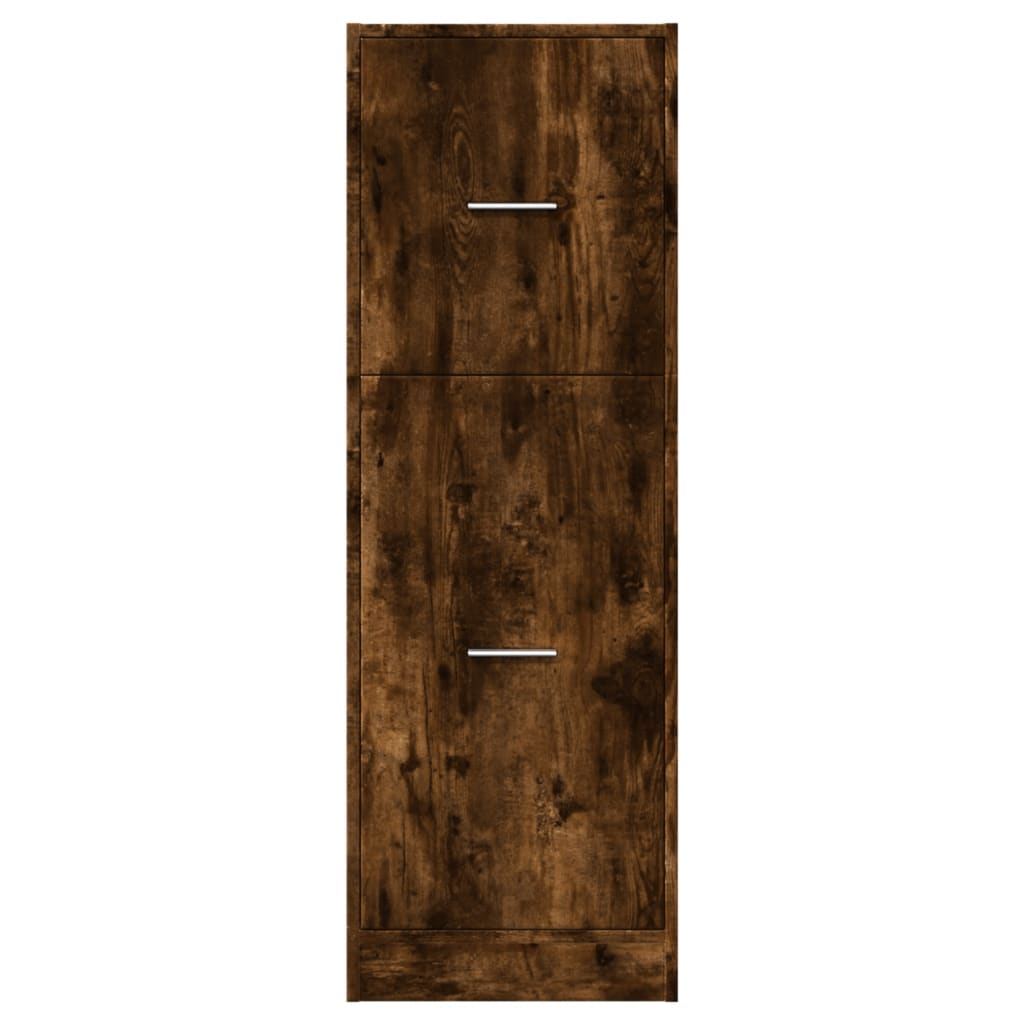 Apotekskap røkt eik 40x41x118 cm konstruert tre - DMF Handel