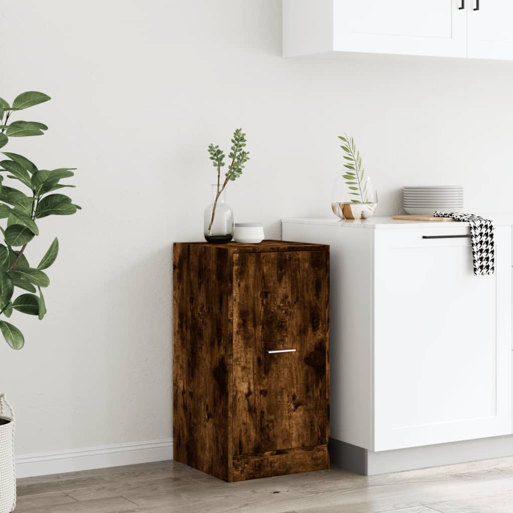 Apotekskap røkt eik 40x41x77,5 cm konstruert tre - DMF Handel