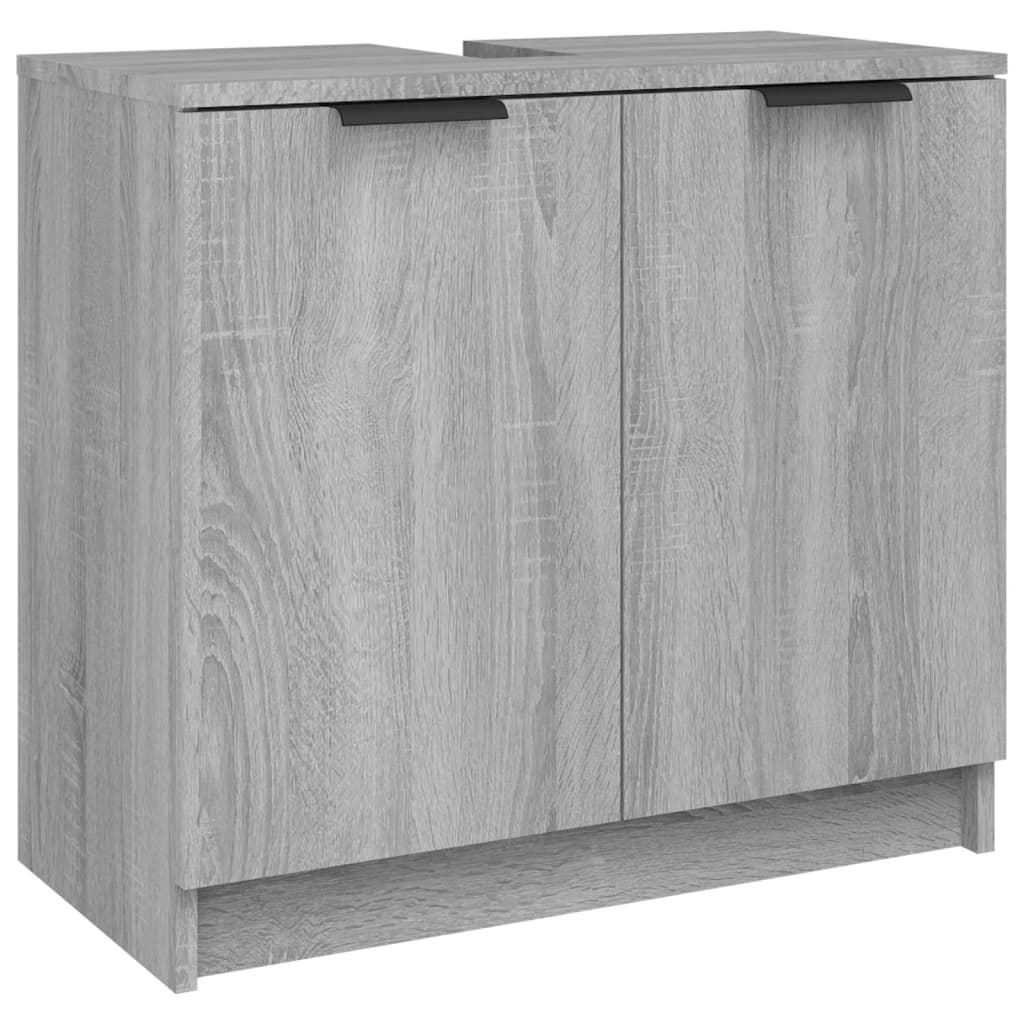 Baderomsskap grå sonoma eik 64,5x33,5x59 cm konstruert tre - DMF Handel