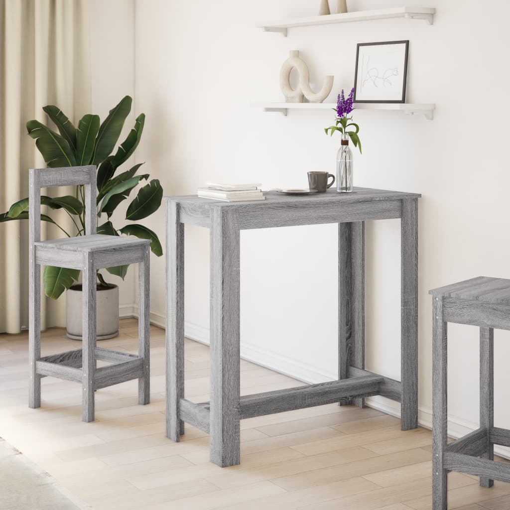 Barbord grå sonoma eik 102x50x103,5 cm konstruert tre - DMF Handel